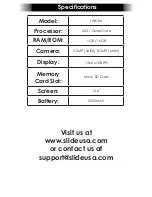 Preview for 13 page of SLIDE TAB106 Quick Start Manual