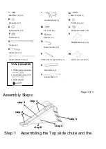 Preview for 3 page of SLIDEWHIZZER SW-04 Assembly Instructions Manual