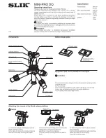 Предварительный просмотр 1 страницы SLIK Mini-Pro DQ Operating Instructions