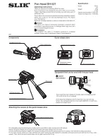 Предварительный просмотр 1 страницы SLIK Pan Head SH-521 Operating Instructions