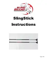 SlingBoard SlingStick Instructions Manual preview