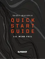 Slingshot GHOST WHISPER 111 WIND FOIL Quick Start Manual предпросмотр