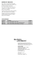 Предварительный просмотр 8 страницы SLOAN JANSAN SJS-1750 Installation & Operating Instruction Manual