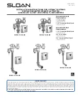 Sloan 150 ES-SM Installation Instructions Manual preview