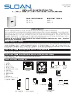 Sloan CX 8158-1.28 Installation Instructions Manual preview