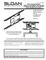 Preview for 1 page of Sloan EL-485-A Installation Instructions