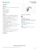 Preview for 1 page of Sloan ESD-2100-CP Instructions