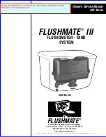 Preview for 1 page of Sloan FLUSHMATE III 503 Series Owner'S Service Manual