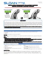 Preview for 9 page of Sloan Optima ETF-600 Installation Instructions Manual