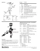 Preview for 6 page of Sloan Regal 110 Installation Instructions Manual