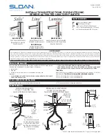 Preview for 1 page of Sloan Solis EAF-275 Series Installation Instructions Manual