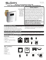 Sloan TRF 8156-1.28 Installation Instructions Manual preview