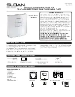 Sloan TRUFLUSH TRF 8900-CP Installtion Instructions preview