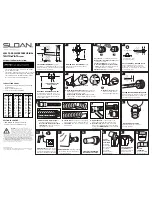 Sloan WES-7000 Installation Instructions preview