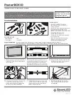 SloanLED PosterBOXID 701946-6WLNP1 Installation Manual preview