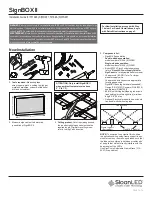 Предварительный просмотр 1 страницы SloanLED SignBOX II Installation Manual