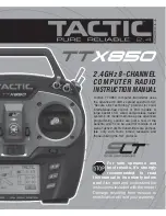 SLT Tactic TTX850 Instruction Manual предпросмотр