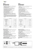 SLV 1002892 Operating Manual предпросмотр