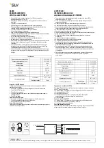 Preview for 4 page of SLV 1002892 Operating Manual