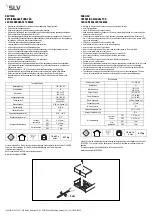 Preview for 1 page of SLV 1006348 Operation Manual