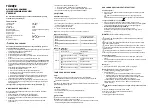 Preview for 12 page of SLV 240000 Operating Manual