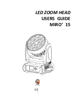 Preview for 1 page of SM International MIRO' 15 User Manual