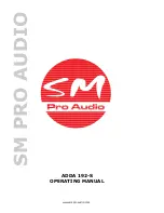 SM Pro Audio ADDA 192-S Operating Manual предпросмотр