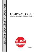 Предварительный просмотр 1 страницы SM Pro Audio CQ15 Owner'S Manual