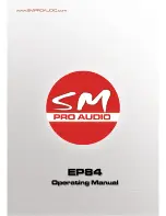 SM Pro Audio EP84 Operating Manual предпросмотр