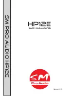 Предварительный просмотр 1 страницы SM Pro Audio HP12E Manual