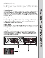 Предварительный просмотр 6 страницы SM Pro Audio HP12E Manual