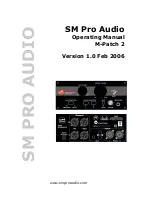 Предварительный просмотр 1 страницы SM Pro Audio M-Patch 2 Operating Manual