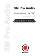 SM Pro Audio PR8E Operating Manual предпросмотр