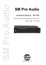 Предварительный просмотр 1 страницы SM Pro Audio SM A08 Operating Manual