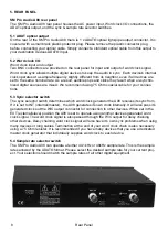 Предварительный просмотр 8 страницы SM Pro Audio SM A08 Operating Manual