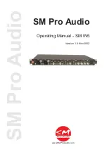 SM Pro Audio SM IN5 Operating Manual предпросмотр