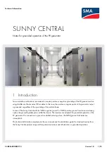 SMA Solar Technology SUNNY CENTRAL Technical Information preview