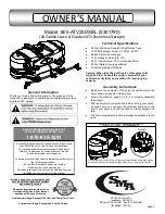 Preview for 1 page of SMA 5301790 Owner'S Manual