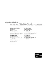 Preview for 72 page of SMA SUNNY BOY 1600TL Installation Manual