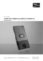 SMA sunny boy 2000hf-us Installation Manual preview