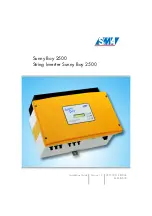SMA SUNNY BOY 2500 Installation Manual preview