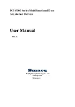 Preview for 1 page of Smacq Technologies PCI-5000 Series User Manual