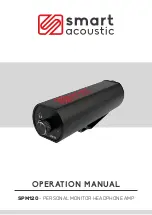 smart acoustic SPM120 Operation Manual preview