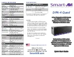 Предварительный просмотр 1 страницы SMART-AVI DPN-4 Quad Quick Start Manual