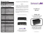 Preview for 1 page of SMART-AVI DVN-2P Installation Manual