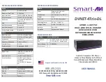 SMART-AVI DVNET-4Trio-DL User Manual preview