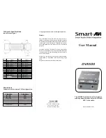 Preview for 1 page of SMART-AVI DVX500 User Manual