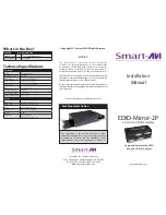 SMART-AVI EDID-Mirror-2P Installation Manual предпросмотр