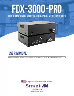 SMART-AVI FDX-3000-PRO User Manual предпросмотр