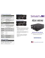 Preview for 1 page of SMART-AVI FDX-MINI-TX User Manual